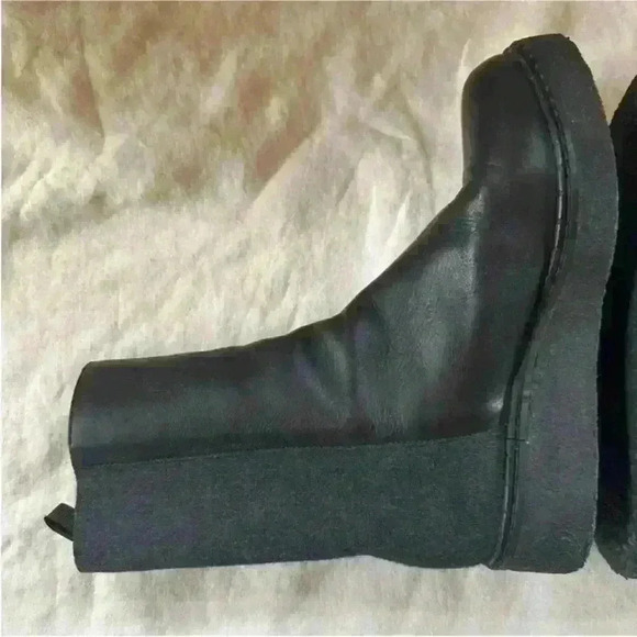 Hope By Ringstrand Soderberg Black Leather And Wool Boots Women's 37 US 6.5 EUC! - Picture 7 of 11